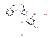 (-)-(5AS,10BR)-5A,10B-DIHYDRO-2-(2,4,6-TRIMETHYLPHENYL)-4H,6H-INDENO[2,1-B][1,2,4]TRIAZOLO[4,3-D][1,4]OXAZINIUM CHLORIDE MONOHYDRATE