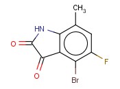 4-<span class='lighter'>BROMO-5-FLUORO</span>-7-METHYL-2,3-DIHYDRO-1H-INDOLE-2,3-DIONE