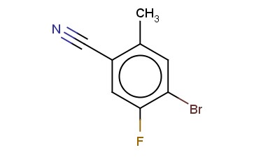 4-溴-5-<span class='lighter'>氟</span>-2-甲基<span class='lighter'>苯</span><span class='lighter'>甲</span><span class='lighter'>腈</span>