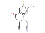 2-[(2-<span class='lighter'>ACETYL</span>-4-FLUORO-5-METHYLPHENYL)(CYANOMETHYL)AMINO]<span class='lighter'>ACETONITRILE</span>