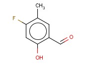 4-氟-2-<span class='lighter'>羟基</span>-5-<span class='lighter'>甲基</span><span class='lighter'>苯</span><span class='lighter'>甲醛</span>
