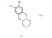 2,5-二甲基-4(<span class='lighter'>吗</span><span class='lighter'>啉</span><span class='lighter'>基</span>甲基)苯酚盐酸盐