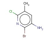 2-Bromo-6-<span class='lighter'>chloro-5-methylpyridin-3-amine</span>