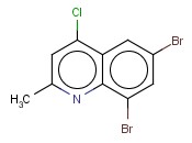 4-<span class='lighter'>CHLORO-6,8-DIBROMO-2-METHYLQUINOLINE</span>