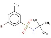 <span class='lighter'>T-BUTYL</span> <span class='lighter'>3-BROMO-5-METHYLBENZENESULFONAMIDE</span>