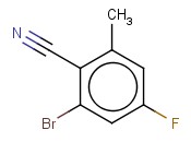 2-溴-4-<span class='lighter'>氟</span>-6-甲基<span class='lighter'>苯</span><span class='lighter'>腈</span>