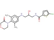 5-氯-N-[3-[[3,5-二甲基-4-(3-氧代-4-<span class='lighter'>吗</span><span class='lighter'>啉</span><span class='lighter'>基</span>)苯基]氨在]-2-羟基丙基]-2-噻吩羰酰胺