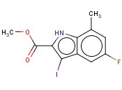 METHYL 5-FLUORO-3-IODO-7-METHYL-1H-INDOLE-2-CARBOXYLATE