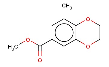 <span class='lighter'>2,3-DIHYDRO-8-METHYL-1,4-BENZODIOXIN-6-CARBOXYLIC</span> ACID METHYL <span class='lighter'>ESTER</span>
