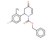1-BENZYLOXYCARBONYL-2-(4-FLUORO-2-METHYLPHENYL)-4-OXO-2,3-DIHYDRO-1H-PYRIDINE
