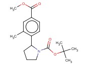 <span class='lighter'>TERT-BUTYL</span> 2-(4-(METHOXYCARBONYL)-2-METHYLPHENYL)<span class='lighter'>PYRROLIDINE-1-CARBOXYLATE</span>