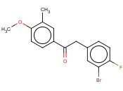 2-(3-BROMO-4-FLUOROPHENYL)-1-(4-METHOXY-3-METHYLPHENYL)ETHANONE