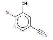 2-BROMO-5-<span class='lighter'>CYANO</span>-3-PICOLINE