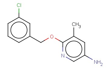 6-[(3-CHLOROPHENYL)METHOXY]-5-METHYLPYRIDIN-3-AMINE