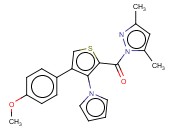 (3,5-DIMETHYL-1H-PYRAZOL-1-YL)[4-(4-METHOXYPHENYL)-3-(1H-PYRROL-1-YL)THIOPHEN-2-YL]METHANONE