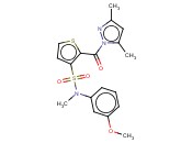 2-[(3,5-DIMETHYL-1H-PYRAZOL-1-YL)CARBONYL]-N-(3-METHOXYPHENYL)-N-METHYLTHIOPHENE-3-SULFONAMIDE