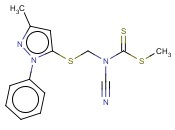 METHYL [(3-METHYL-1-PHENYL-1H-PYRAZOLE-5-YLTHIO)METHYL]CYANOCARBONIMIDODITHIOATE