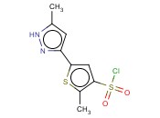 2-METHYL-5-(3-METHYL-1H-PYRAZOL-5-YL)-3-THIOPHENESULFONYL CHLORIDE