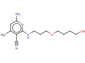 6-<span class='lighter'>氨基</span>-2-[[3-(4-羟丁氧基)丙基]<span class='lighter'>氨基</span>]-4-<span class='lighter'>甲基</span>-3-<span class='lighter'>吡啶</span>腈