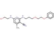 6-[(2-羟乙基)<span class='lighter'>氨基</span>]-4-<span class='lighter'>甲基</span>-2-[[3-(2-苯<span class='lighter'>甲基</span>乙氧基)丙基]<span class='lighter'>氨基</span>]-3-<span class='lighter'>吡啶</span>腈