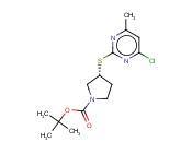 (R)-3-(4-CHLORO-6-METHYL-PYRIMIDIN-2-YLSULFANYL)-PYRROLIDINE-1-CARBOXYLIC ACID TERT-BUTYL ESTER