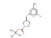 (S)-3-(4-CHLORO-6-METHYL-PYRIMIDIN-2-YLSULFANYL)-PYRROLIDINE-1-CARBOXYLIC ACID TERT-BUTYL ESTER