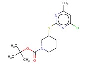 3-(4-CHLORO-6-METHYL-PYRIMIDIN-2-YLSULFANYL)-PIPERIDINE-1-CARBOXYLIC ACID TERT-BUTYL ESTER