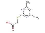 2-(羧基甲基硫代)-4,6-二甲基嘧啶<span class='lighter'>一</span>水合物