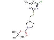 3-(4-CHLORO-6-METHYL-PYRIMIDIN-2-YLSULFANYLMETHYL)-PYRROLIDINE-1-CARBOXYLIC ACID TERT-BUTYL ESTER