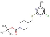 4-(4-CHLORO-6-METHYL-PYRIMIDIN-2-YLSULFANYLMETHYL)-PIPERIDINE-1-CARBOXYLIC ACID TERT-BUTYL ESTER