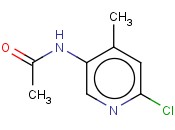 2-氯-4-甲基-5-(乙酰氨基)吡啶