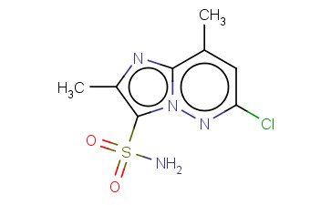 6-CHLORO-2,8-DIMETHYL-IMIDAZO[1,2-B]PYRIDAZINE-3-SULFONIC ACID AMIDE