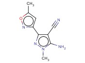 5-<span class='lighter'>AMINO</span>-1-METHYL-3-(5-METHYLISOXAZOL-3-YL)-1H-PYRAZOLE-4-<span class='lighter'>CARBONITRILE</span>