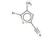 5-BROMO-4-METHYLTHIOPHENE-2-<span class='lighter'>CARBONITRILE</span>