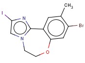 9-BROMO-2-IODO-<span class='lighter'>10</span>-METHYL-5,6-DIHYDROBENZO[F]IMIDAZO[1,2-D][1,4]OXAZEPINE