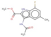 METHYL 3-ACETAMIDO-7-FLUORO-5-METHYL-1H-INDOLE-2-CARBOXYLATE