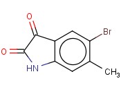 5-BROMO-6-METHYL-2,3-<span class='lighter'>DIHYDRO-1H-INDOLE</span>-2,3-DIONE