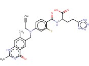 (2S)-2-((4-(((2,7-二甲基-4-氧代-1,4-二氢喹唑啉-6-<span class='lighter'>基</span>)甲基)(丙-2-炔<span class='lighter'>基</span>)<span class='lighter'>氨基</span>)-2-氟<span class='lighter'>苯</span><span class='lighter'>甲</span><span class='lighter'>酰</span>)<span class='lighter'>氨基</span>)-4-(1H-四唑-5-<span class='lighter'>基</span>)丁酸