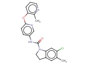 6-CHLORO-2,3-DIHYDRO-5-METHYL-N-[6-[(2-METHYL-3-PYRIDINYL)OXY]-3-PYRIDINYL]-1H-INDOLE-1-CARBOXAMIDE