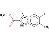 METHYL 5-FLUORO-3-IODO-6-METHYL-1H-INDOLE-2-CARBOXYLATE