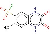 7-METHYL-2,3-DIOXO-1,2,3,4-TETRAHYDRO-QUINOXALINE-6-SULFONYL <span class='lighter'>CHLORIDE</span>