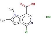 1H-PYRROLO[3,2-C]PYRIDINE-7-CARBOXYLIC ACID, 4-CHLORO-1,2-DIMETHYL-, HYDROCHLORIDE (1:1)