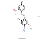 2-<span class='lighter'>甲</span><span class='lighter'>氧基</span>-5-甲基-4-[(4-甲基-2-<span class='lighter'>硝基苯</span>基)偶氮]<span class='lighter'>苯</span>重氮(T-4)四氯锌酸盐