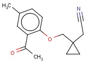 2-[1-(2-<span class='lighter'>ACETYL</span>-4-METHYLPHENOXYMETHYL)CYCLOPROPYL]<span class='lighter'>ACETONITRILE</span>