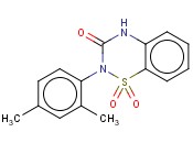 2-(2,4-DIMETHYLPHENYL)-2H-1,2,4-BENZOTHIADIAZIN-3(4H)-ONE 1,1-DIOXIDE