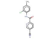 N-(2-CHLORO-4-METHYLPHENYL)-5-<span class='lighter'>CYANOPYRIDINE</span>-2-CARBOXAMIDE