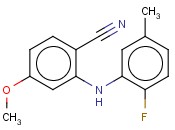 2-[(2-FLUORO-5-METHYLPHENYL)AMINO]-<span class='lighter'>4-METHOXYBENZONITRILE</span>