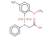 N-[(2-METHOXY-5-METHYLPHENYL)SULFONYL]-N-<span class='lighter'>PHENYLGLYCINE</span>