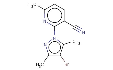 2-(4-BROMO-3,5-DIMETHYL-1H-PYRAZOL-1-YL)-6-METHYLPYRIDINE-3-CARBONITRILE