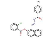 1-(2-(4-METHYLBENZOYL)CARBOHYDRAZONOYL)-2-NAPHTHYL <span class='lighter'>2-CHLOROBENZOATE</span>